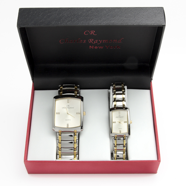 1776 - Two Tone Watches with extra batteries